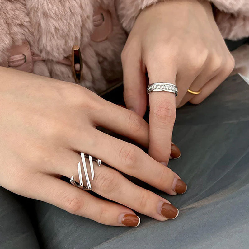 Modischer einfacher Twill-Ring