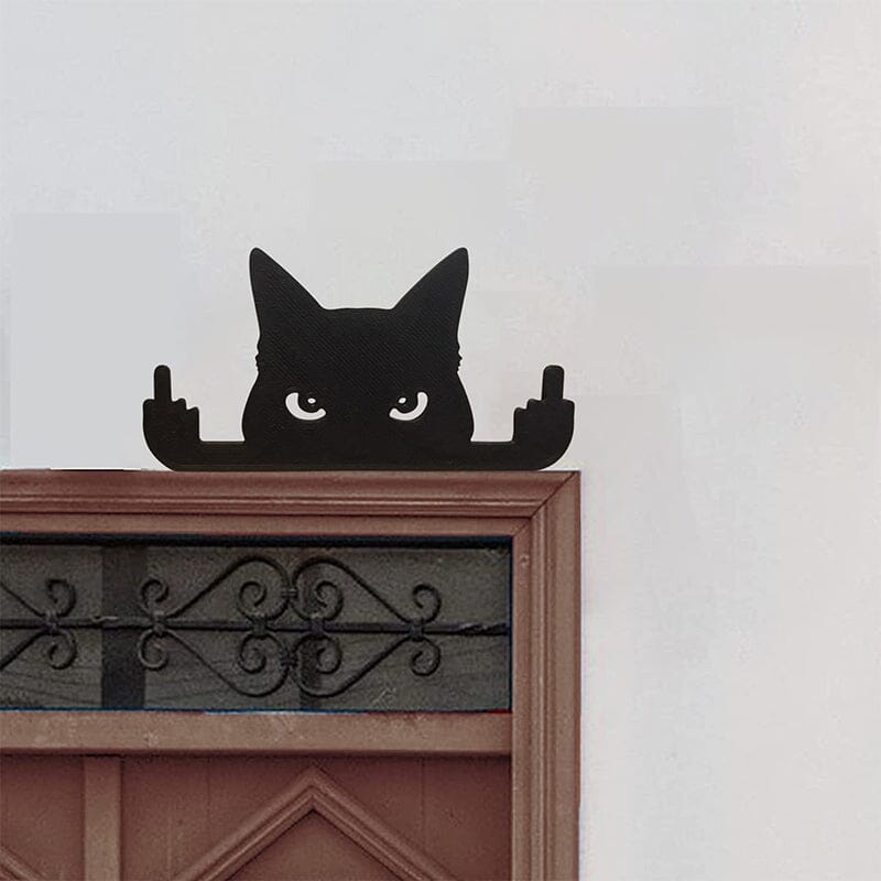 Neuheit Katze Ornament Mittelfinger Katze