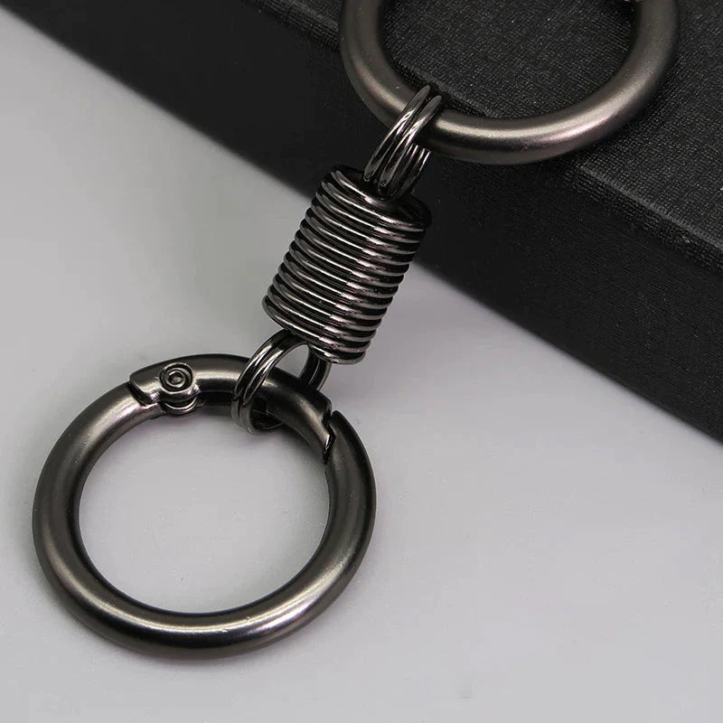 Nordischer Retro-Frühlings-Doppelring-Schlüsselanhänger