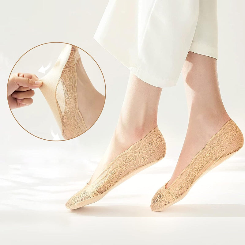 Spitzenlose Einlegesocken für Frauen
