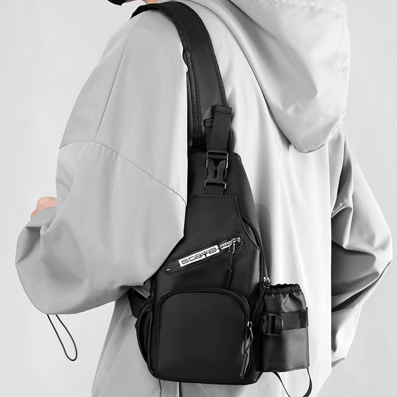 Herren Brusttasche aus Lederfolie