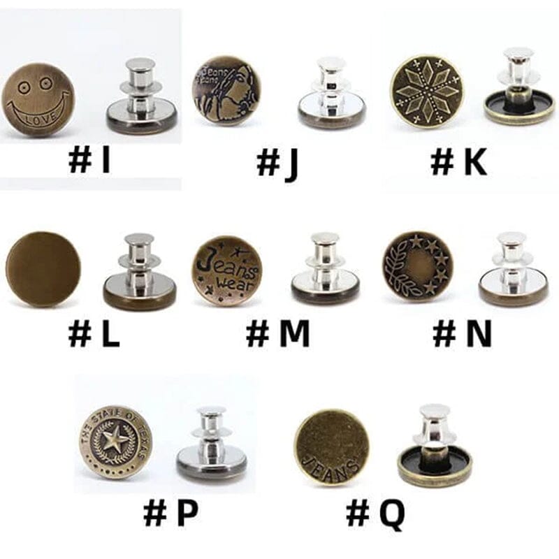 Abnehmbarer Jeansknopf Aus Metall(16PCS/SET)