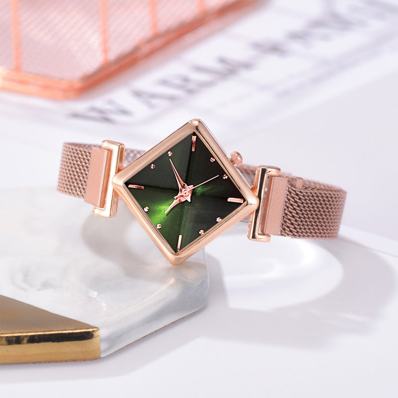 Diamant Uhr & Armband Set