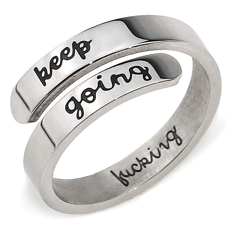 Einstellbarer Öffnung Gravur Ring