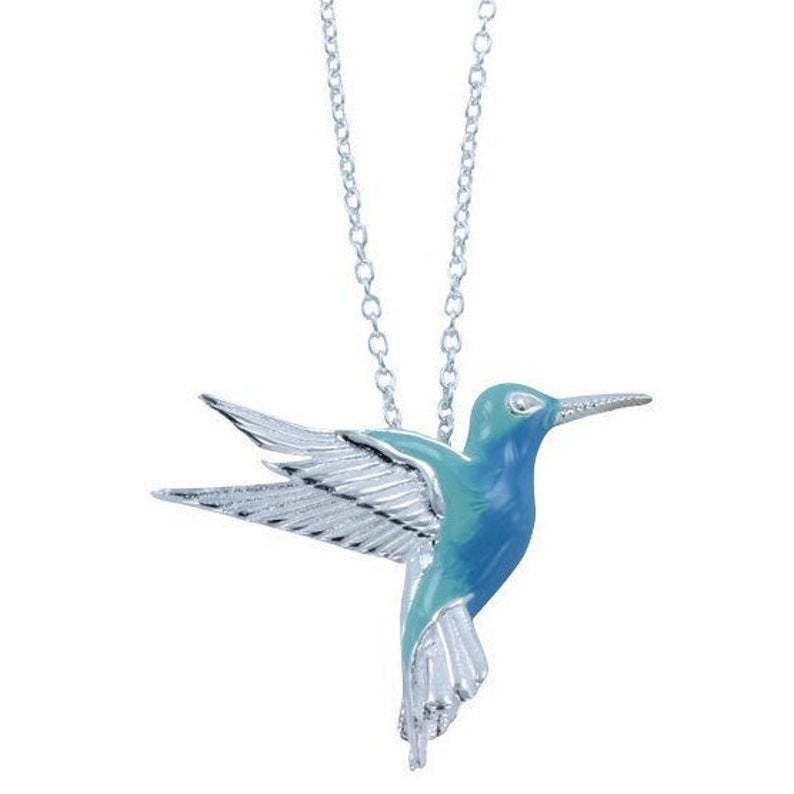 Emaille Kolibri Halskette