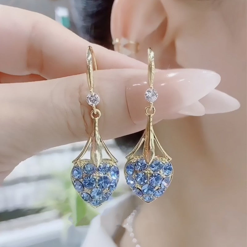 Herzförmige Diamant Ohrringe