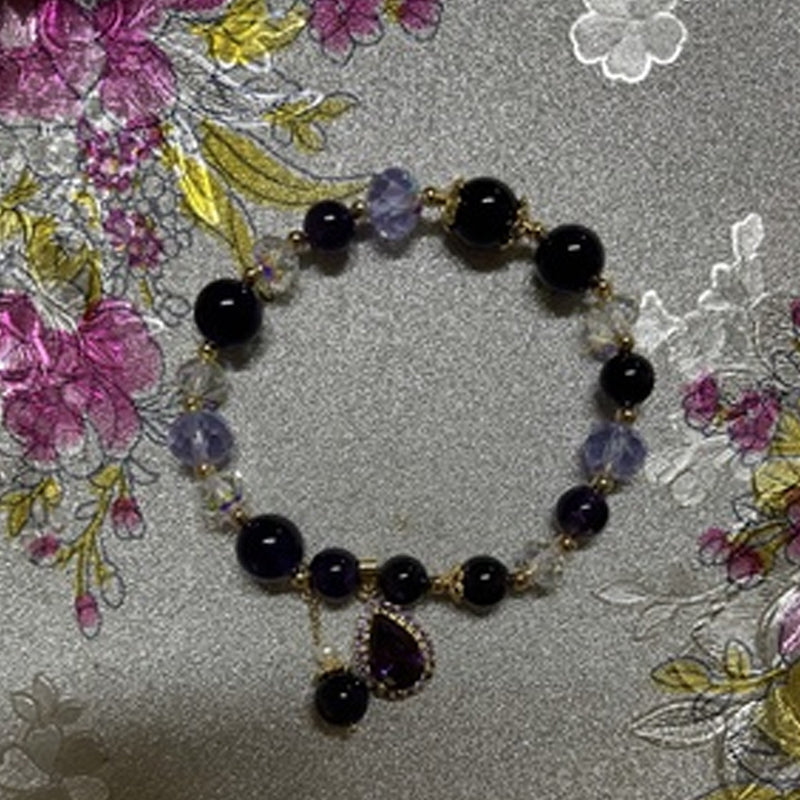 Natürliches Amethyst Wassertropfen Armband