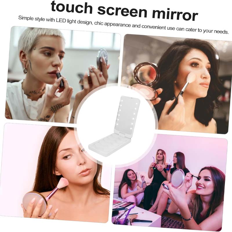 Reise-Make-up-Pinsel-Set mit LED-Licht