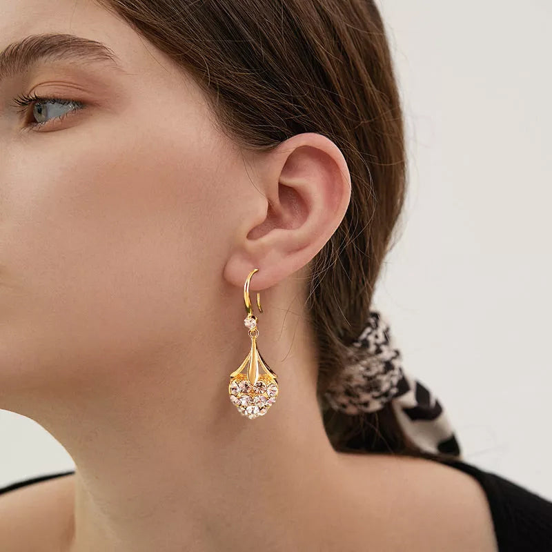 Herzförmige Diamant Ohrringe