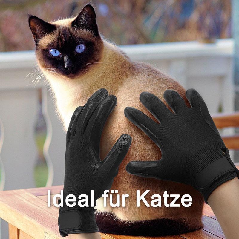 Bequee Profi Fellpflege-Handschuh für Pferde, Hunde und Katzen - 1 Paar - hallohaus