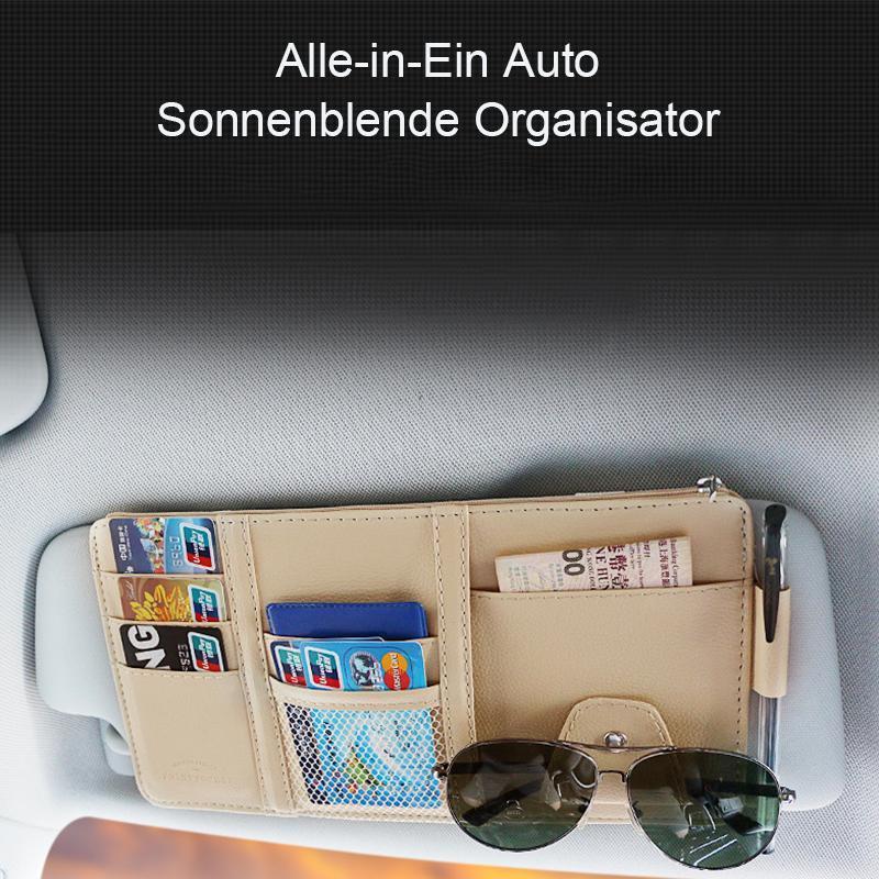 Alle-in-Ein Auto Sonnenblende Organizer Tasche