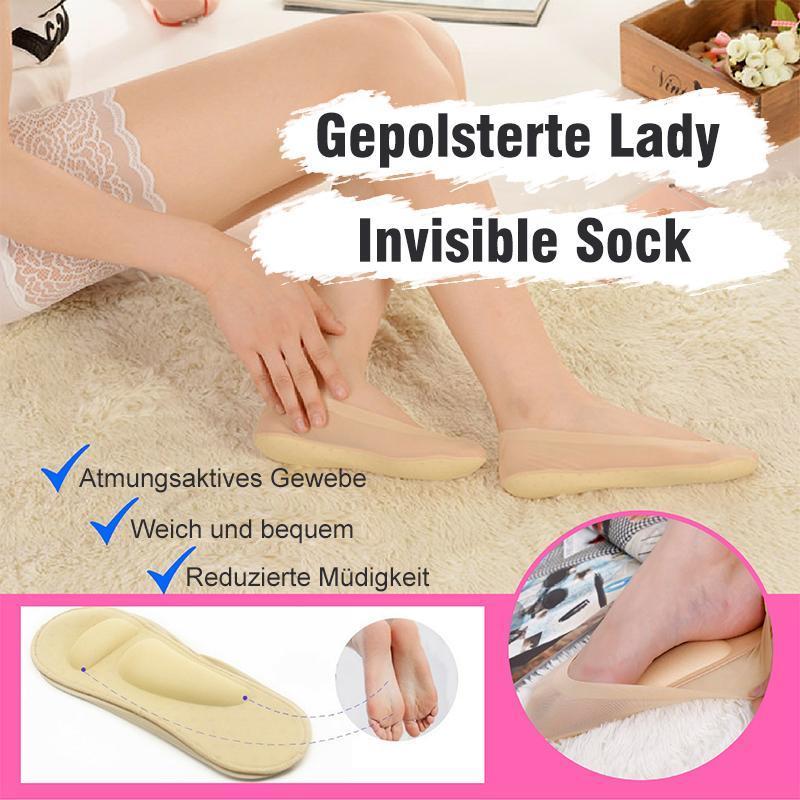 Invisible 3D Fußmassage gepolsterte Socken