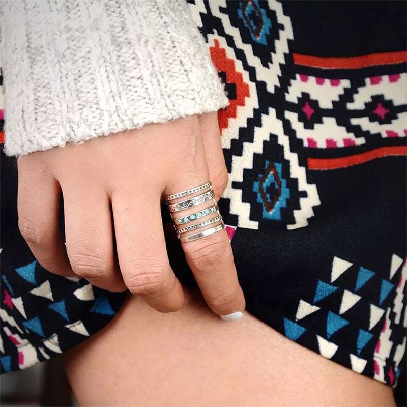 Vintage-Stil Türkis Ring