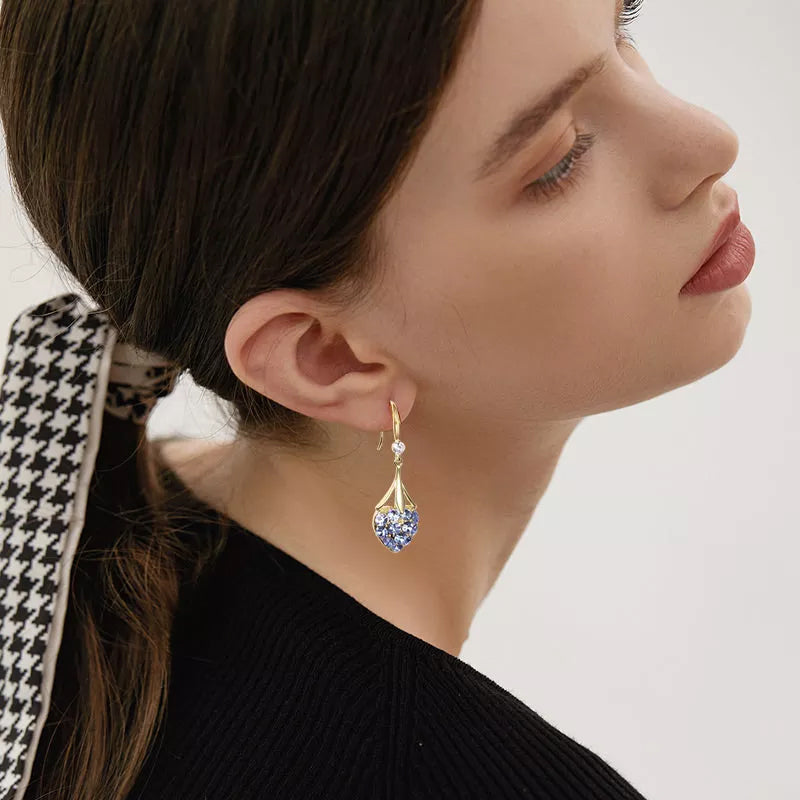Herzförmige Diamant Ohrringe