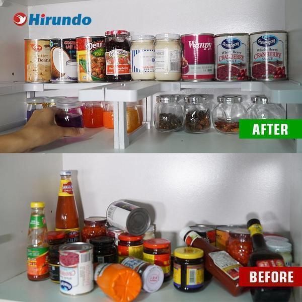 Erweiterbarer Spice Rack und Cabinet Organizer