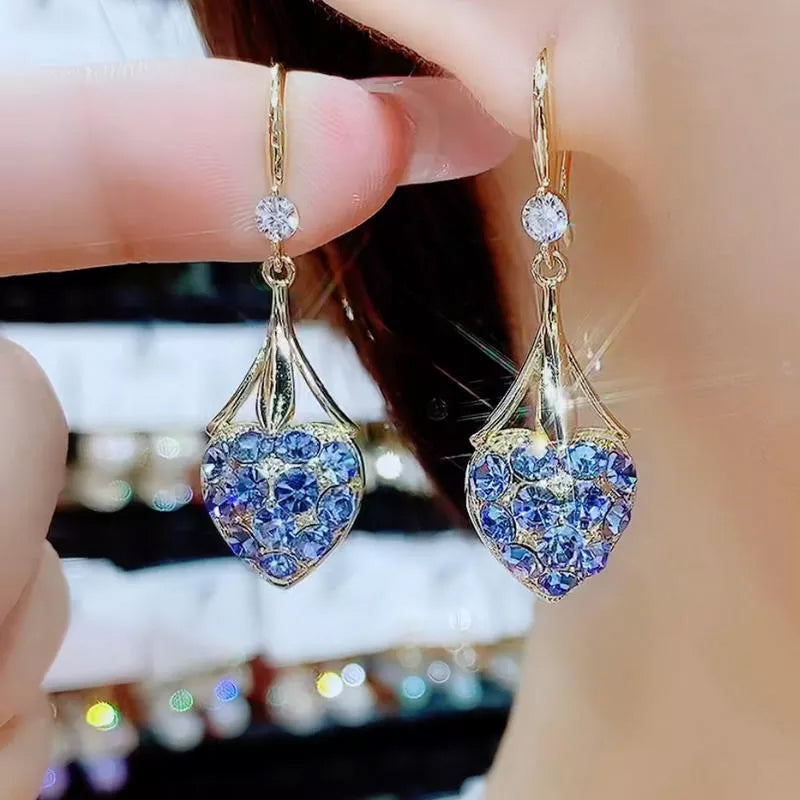 Herzförmige Diamant Ohrringe