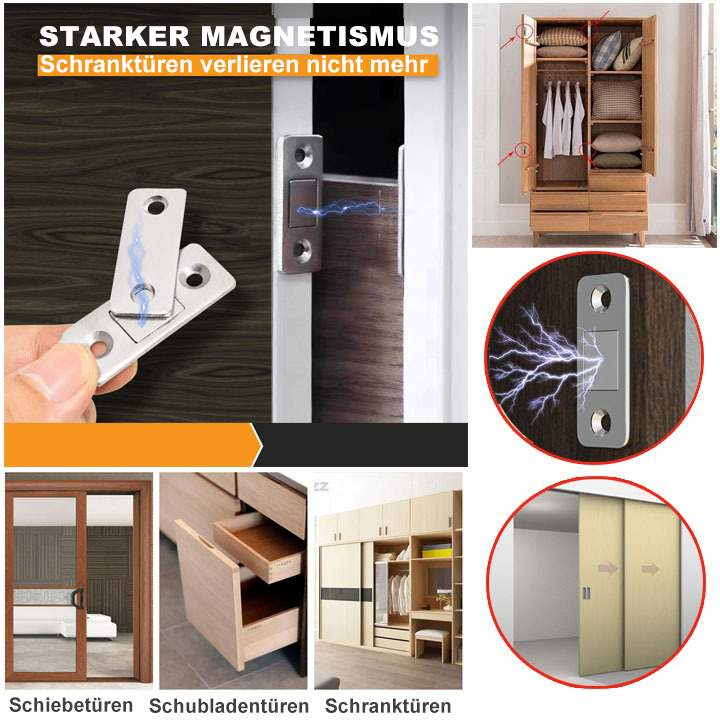 Engeliebe™Magnetischer Türschließer ohne Locher