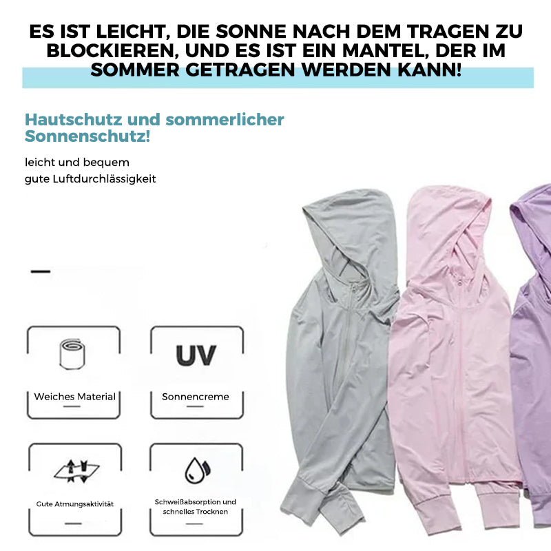Leichter Sonnenschutz-Hoodie im Freien