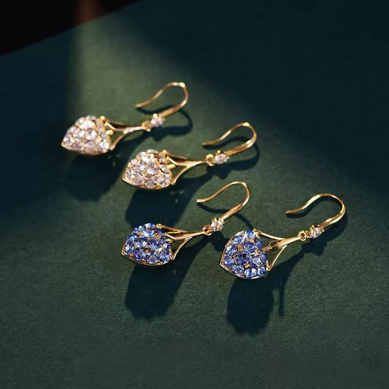 Herzförmige Diamant Ohrringe