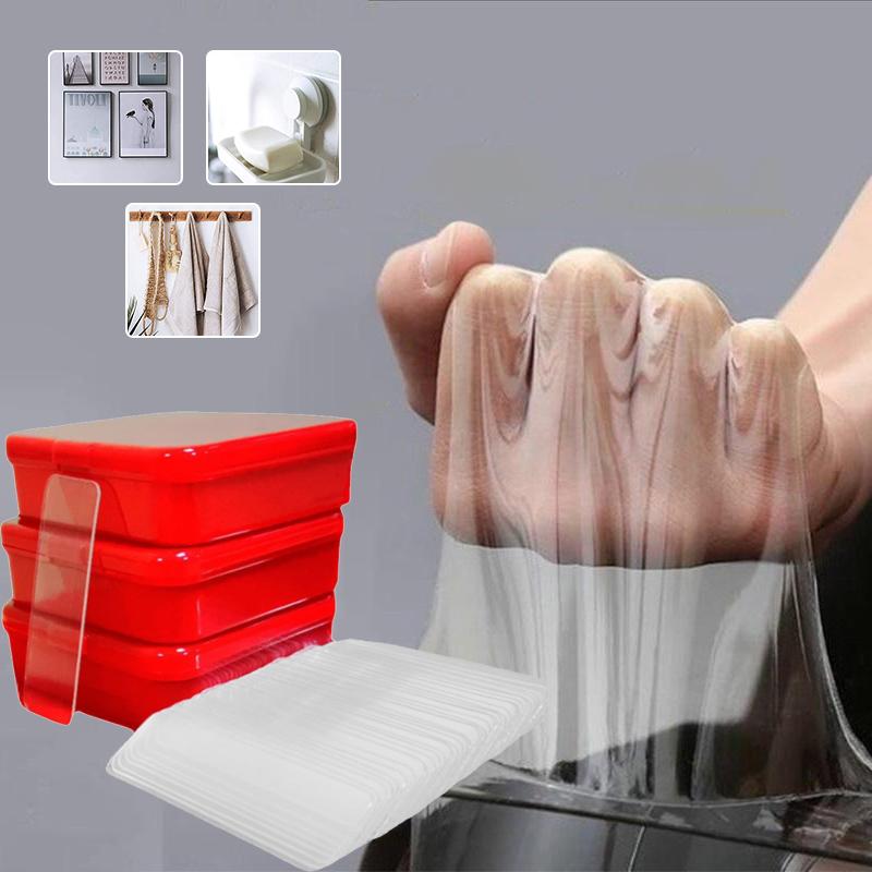 60 PCS wiederverwendbares wasserdichtes doppelseitiges Klebeband