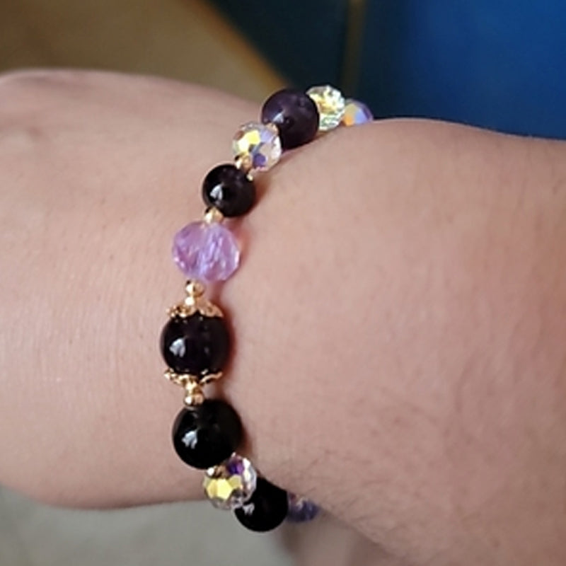 Natürliches Amethyst Wassertropfen Armband