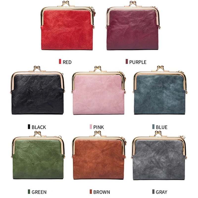 Mini Fashion Damen quadratische kurze Geldbörse