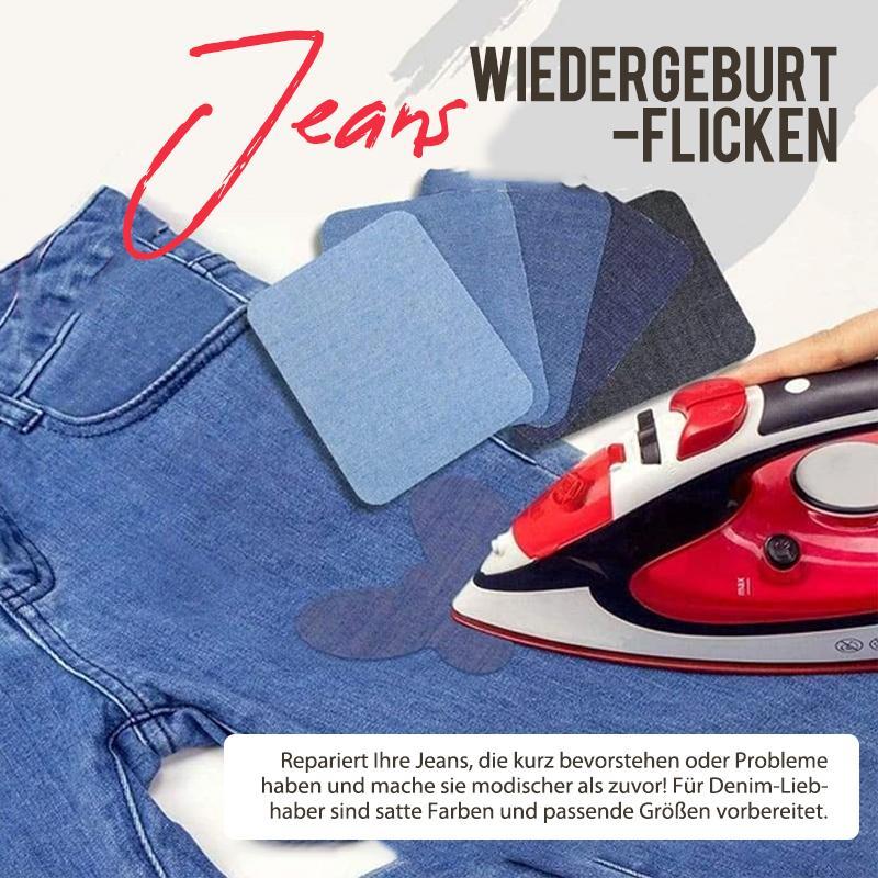 Jeans-Wiedergeburt-Flicken