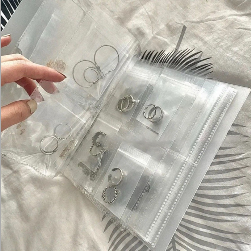 Transparentes Schmuck-Aufbewahrungsbuch-Set