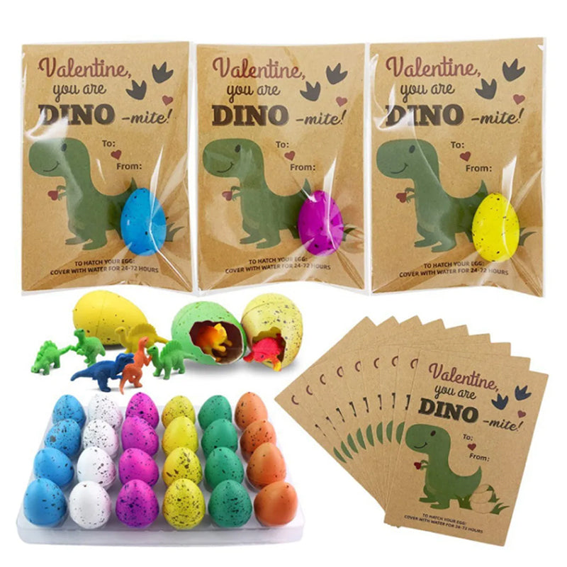 2024 Osterkarten mit Dinosaurier-Eiern 24 Stück/Set