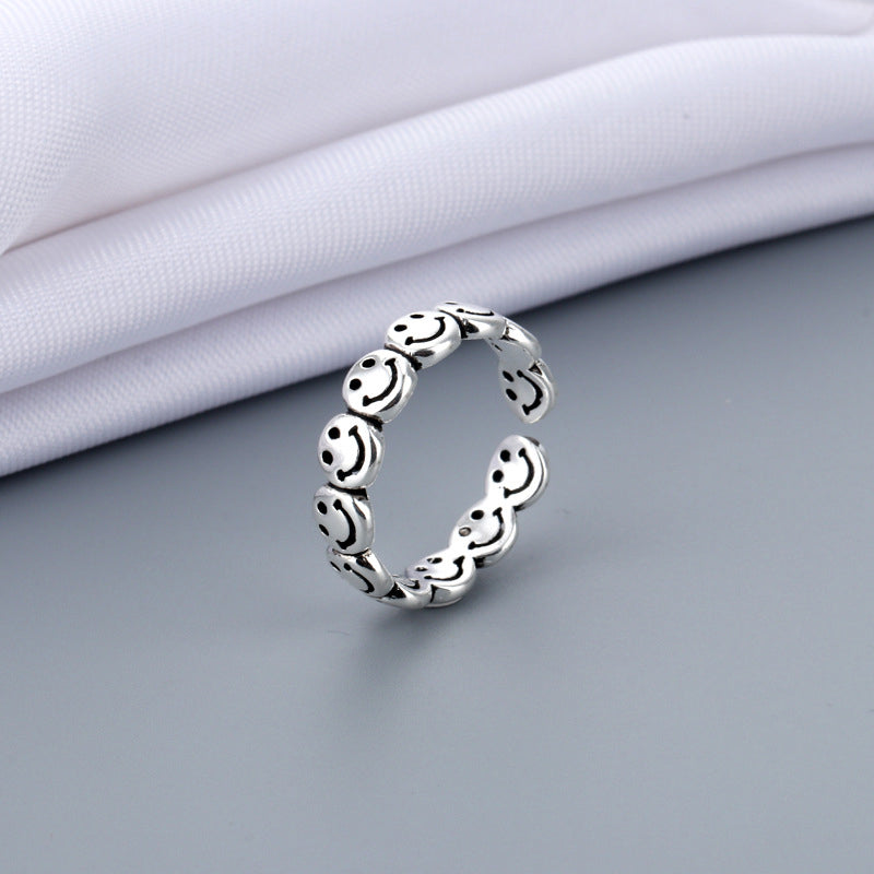 Lächelndes Gesicht Ring