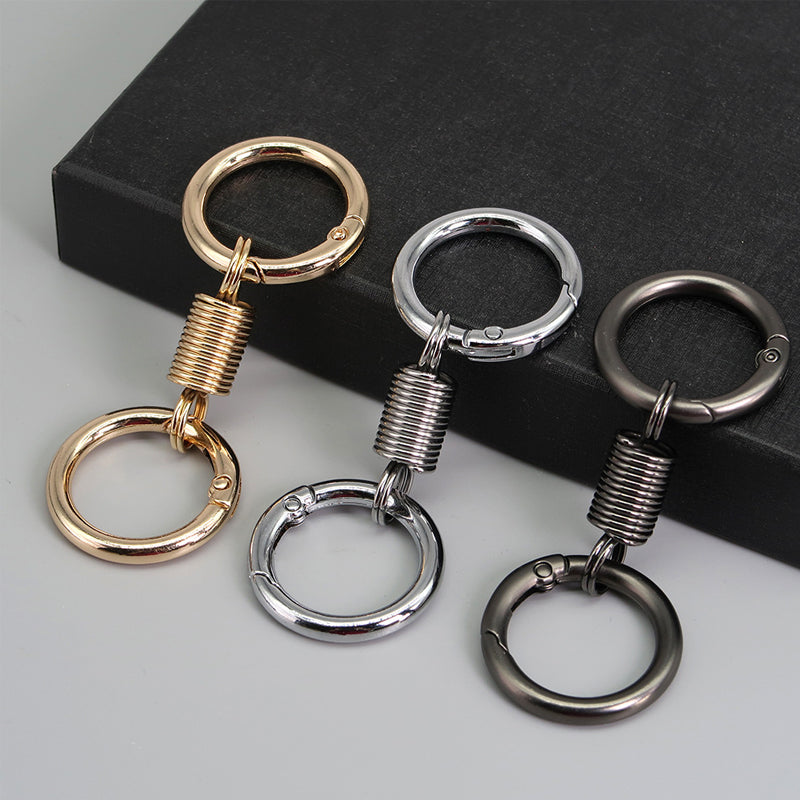 Nordischer Retro-Frühlings-Doppelring-Schlüsselanhänger