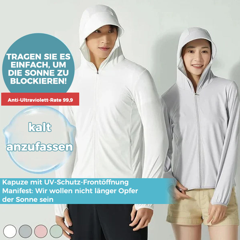 Leichter Sonnenschutz-Hoodie im Freien