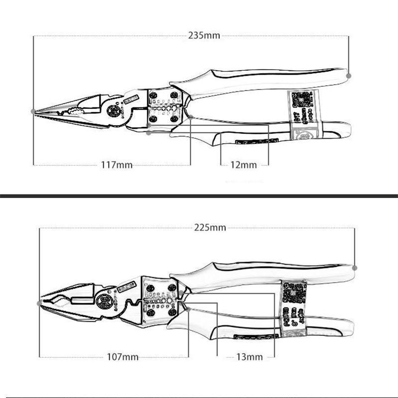Multifunktionale Kombinationszange Drahtschneider zwei Modell