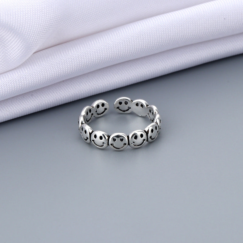 Lächelndes Gesicht Ring