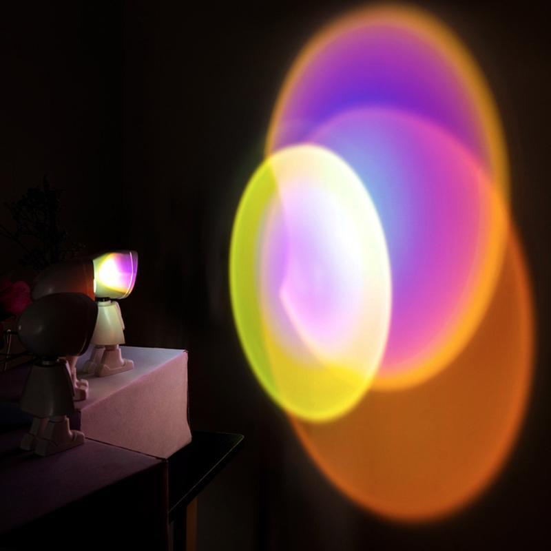 Regenbogenatmosphäre LED Nachtlicht für Haus oder Schlafzimmer