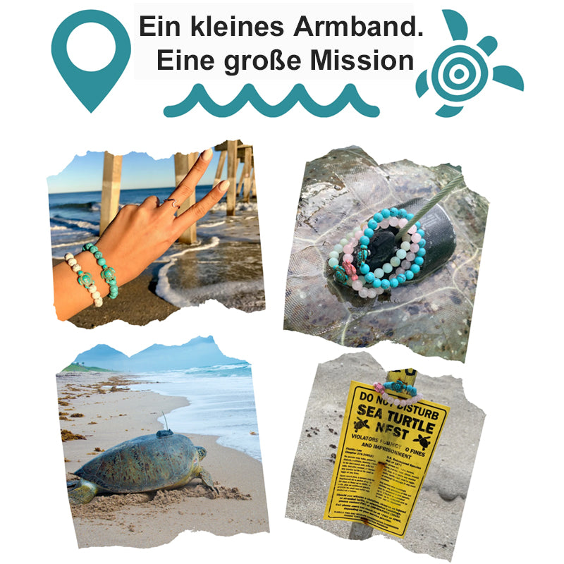 Naturstein Schildkröte Armband