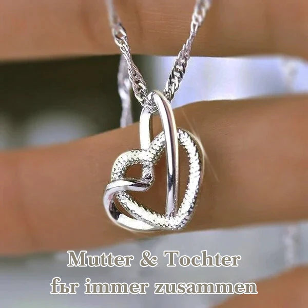 Herzkette für meine Mutter "Unsere Herzen werden immer verbunden sein"
