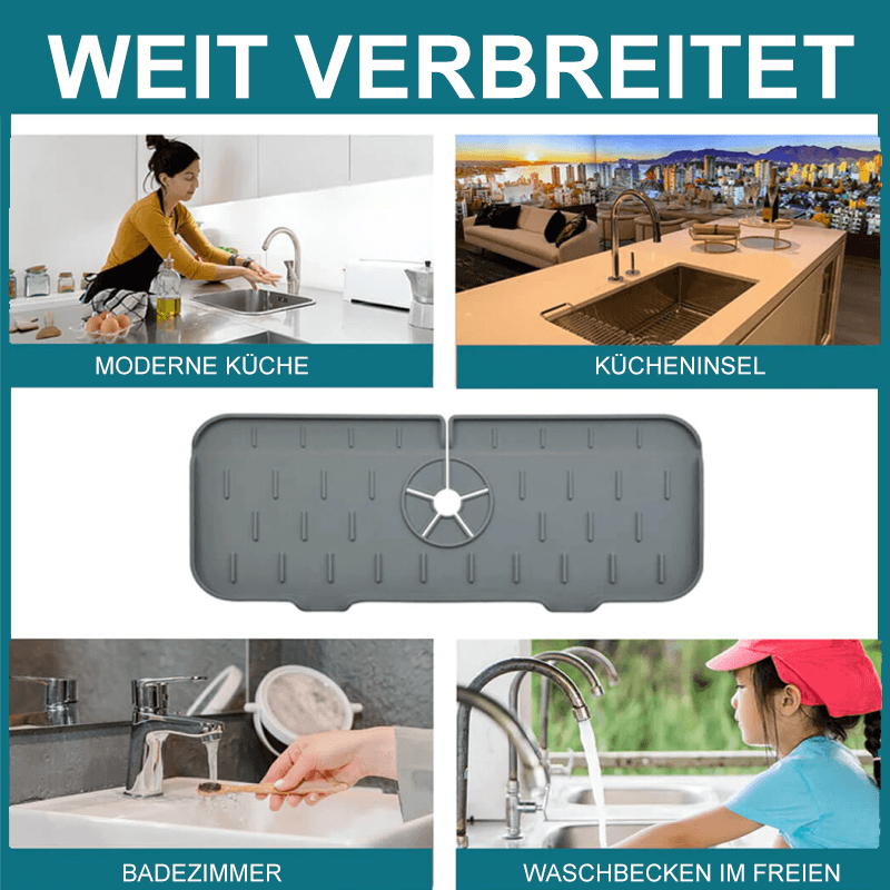 Silikon Wasserhahn Griff Tropffänger Ablage