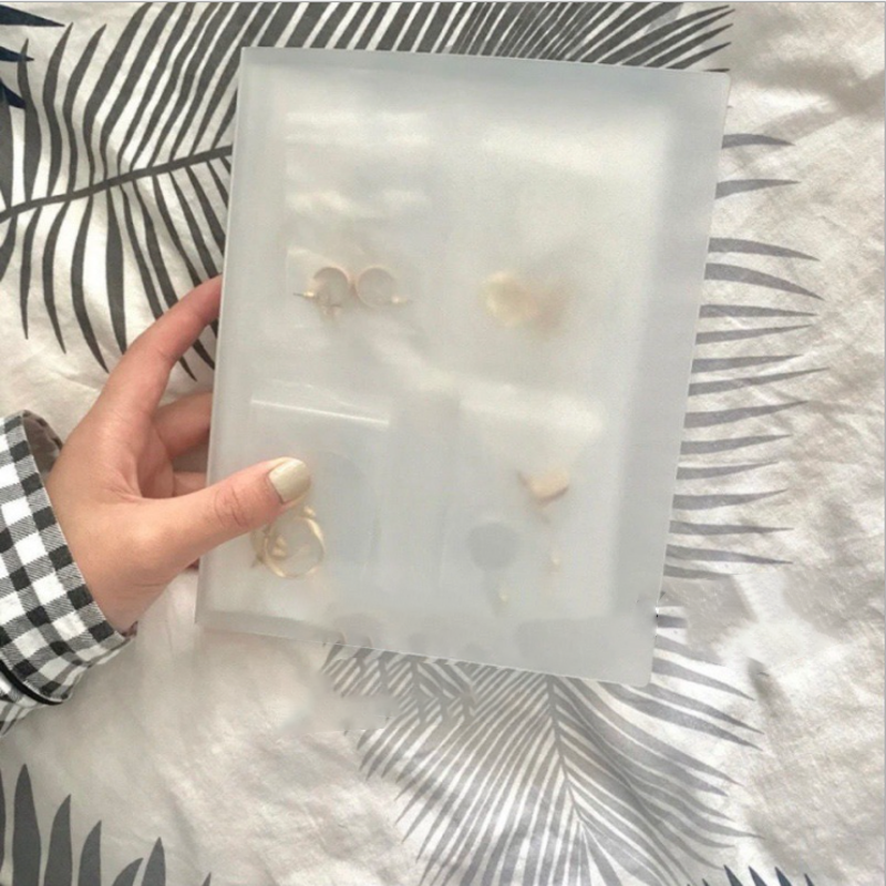 Transparentes Schmuck-Aufbewahrungsbuch-Set