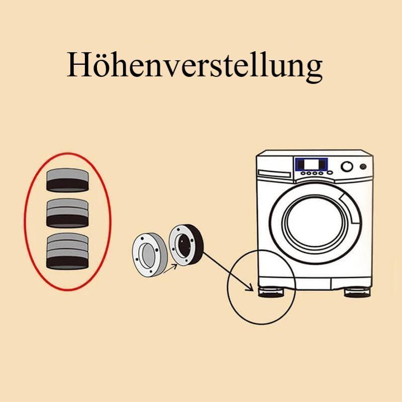 Rutschfeste und geräuschreduzierende Waschmaschinenfüße (4 STÜCKE)