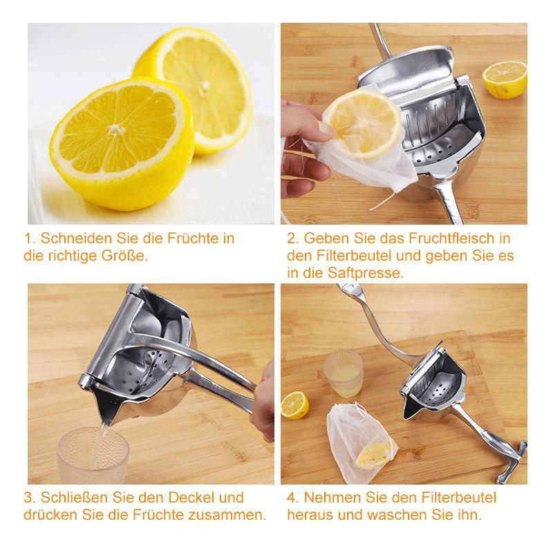 Edelstahl-Fruchtsaftpresse
