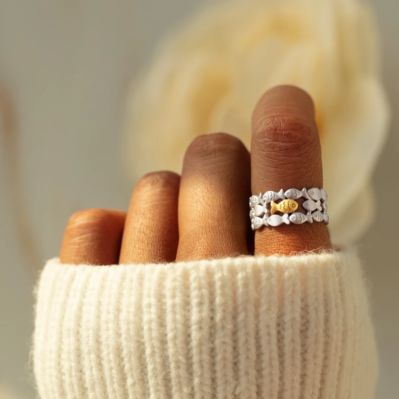 Goldfisch-Stil Ring