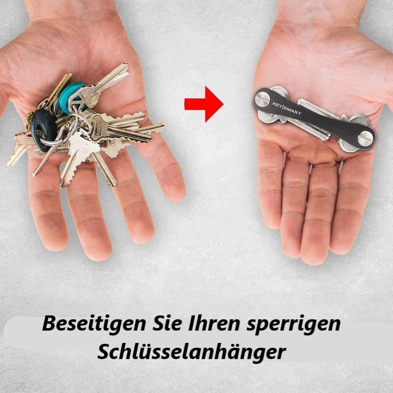 Kompakter Schlüsselhalter & Schlüsselanhänger-Organizer