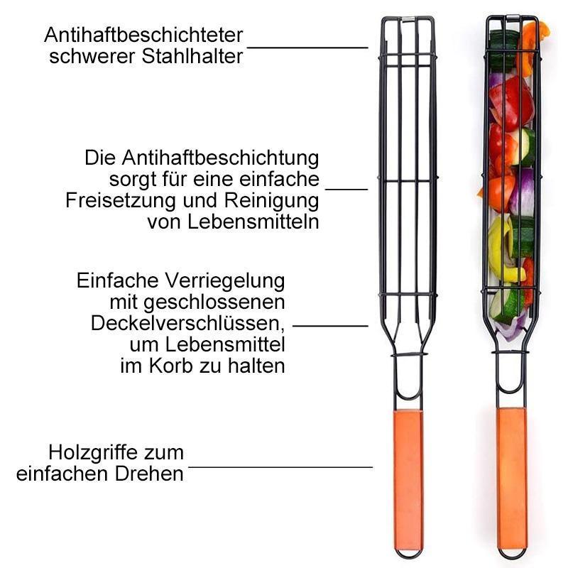 Engeliebe Wiederverwendbarer Kabob Grillkorb