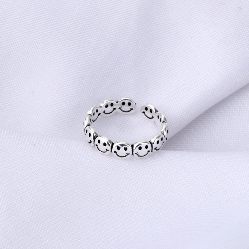 Lächelndes Gesicht Ring