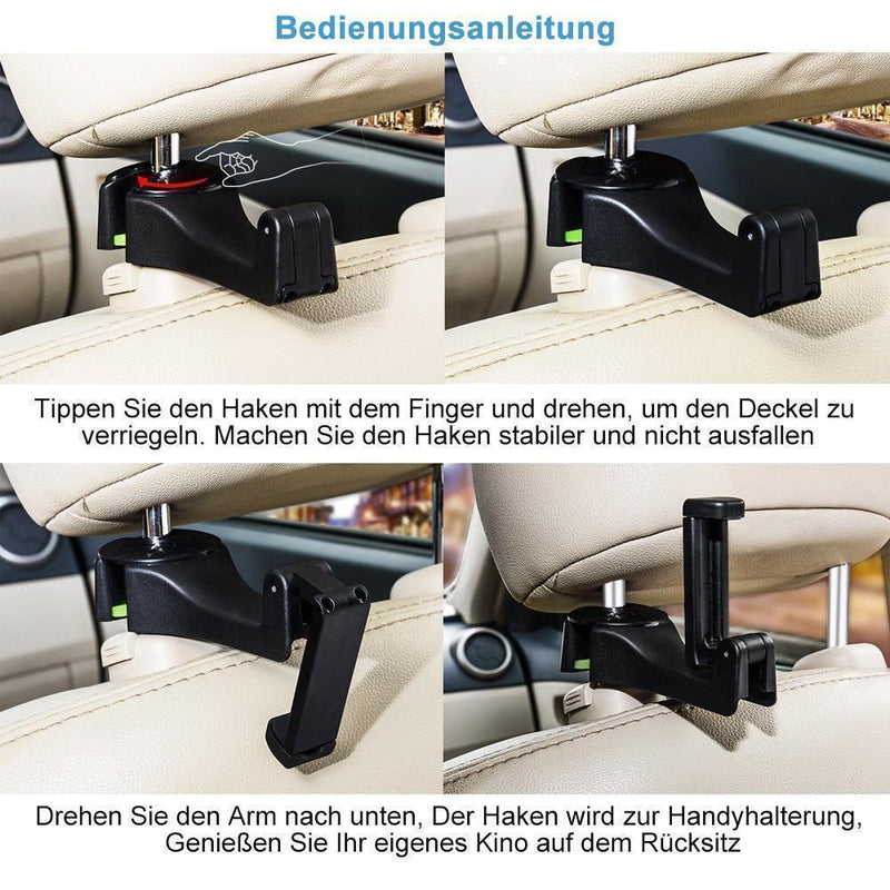 Auto Kopfstütze Haken ( 2er im Set, Normal/ Mit Licht ) - hallohaus