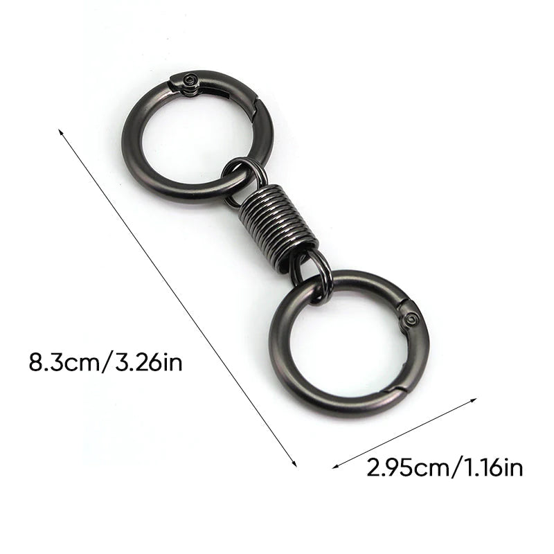 Nordischer Retro-Frühlings-Doppelring-Schlüsselanhänger