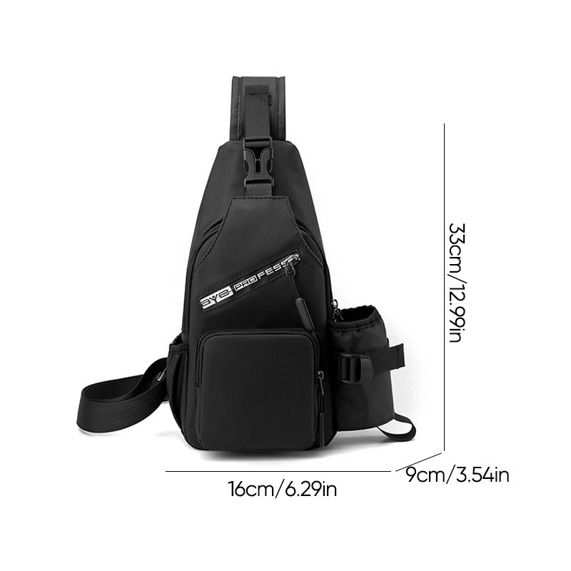 Herren Brusttasche aus Lederfolie
