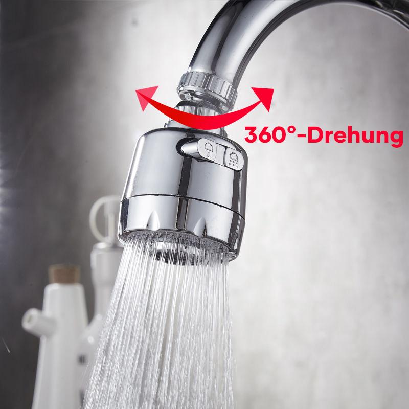 Verbesserter um 360 ° drehbarer Wasserhahn-Sprühkopf