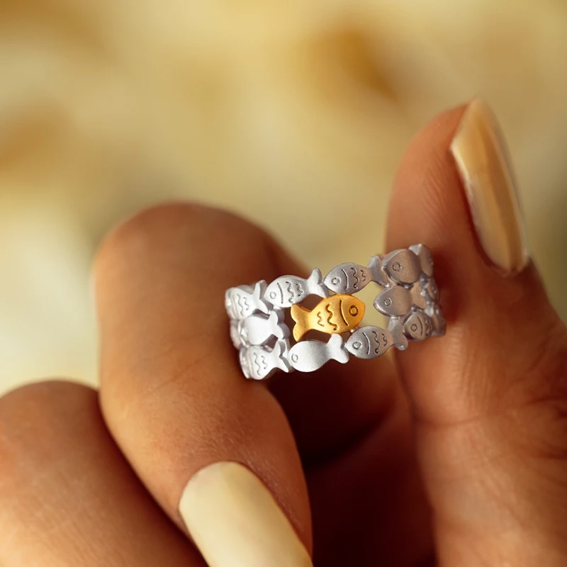 Goldfisch-Stil Ring